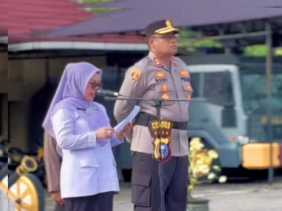 Wabup Misharti Pimpin Apel Satgas Anti Narkoba, Kapolres Boby Putra Hadir