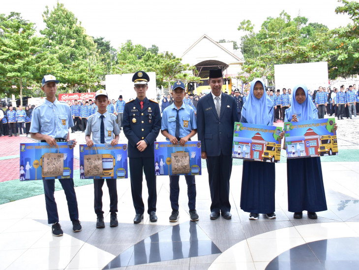 Usai Upacara Peringatan Harhubnas 2024, Pemda Kampar Launching Kartu Transportasi Pelajar Gratis