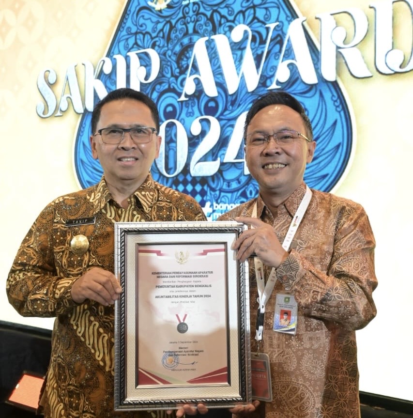 Setelah Penantian Panjang, Satu-satunya di Riau, Kabupaten Bengkalis Terima SAKIP Award 2024