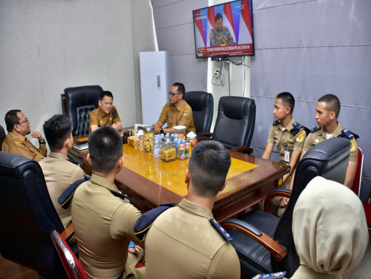 Terima Audiensi Para Praja IPDN Tingkat I, II dan III, Sekda Kampar Berpesan Jadilah Praja IPDN yang Berprestasi dan Jaga Nama Baik Kabupaten Kampar