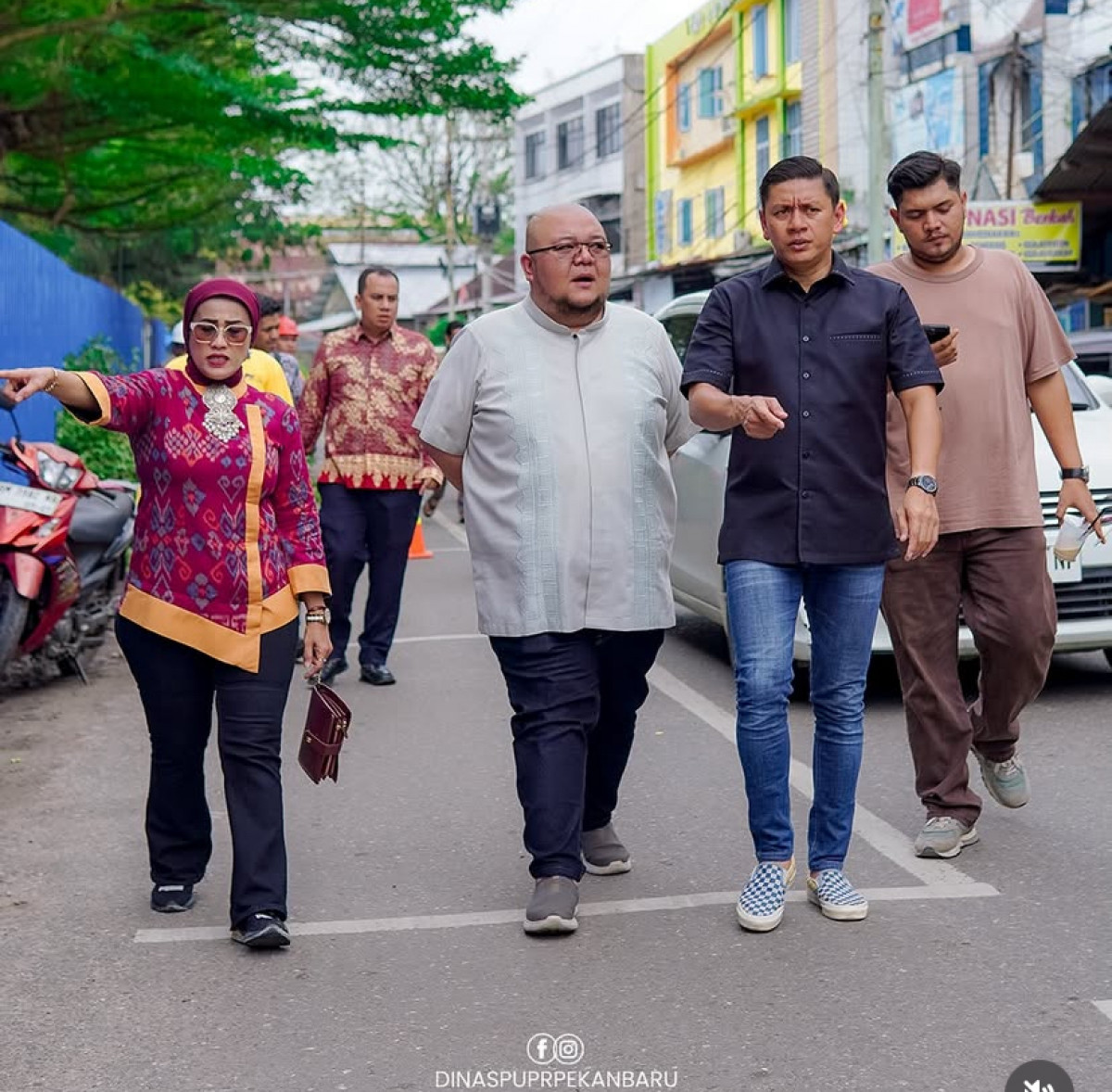 Dinas PUPR Pekanbaru dan BWSS III Tinjau Drainase Sekitar Pasar Bawah