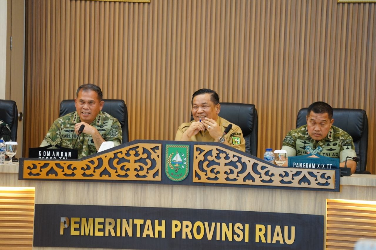 Pemprov Riau Terima Audiensi Sesko TNI, Ini Pembahasannya