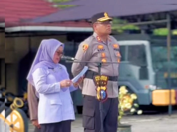 Wabup Misharti Pimpin Apel Satgas Anti Narkoba, Kapolres Boby Putra Hadir