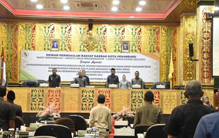 DPRD Pekanbaru Sepakati KUA-PPAS APBD Kota Pekanbaru Tahun Anggaran 2024 Senilai Rp 2,825 Triliun
